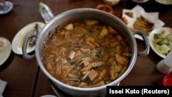 2017 წელს სავარჯიშო ბაზაზე მომზადებული ჩანკო-ნაბე — სუმოისტების ტრადიციული კერძი, რომელიც შედგება ბოსტნეულისგან, ზღვის პროდუქტებისგან და ხორცისგან. მდიდარია პროტეინით და უზრუნველყოფს წონის სწრაფ მატებას.