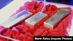 Expoziție la Banca Națională a României de lingouri de aur