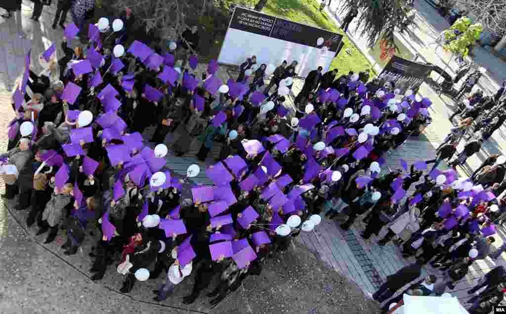 Makedonija - Obilježavanje međunarodnog Dana borbe protiv nasilja nad ženama, Skopje, 25.11.2010. 