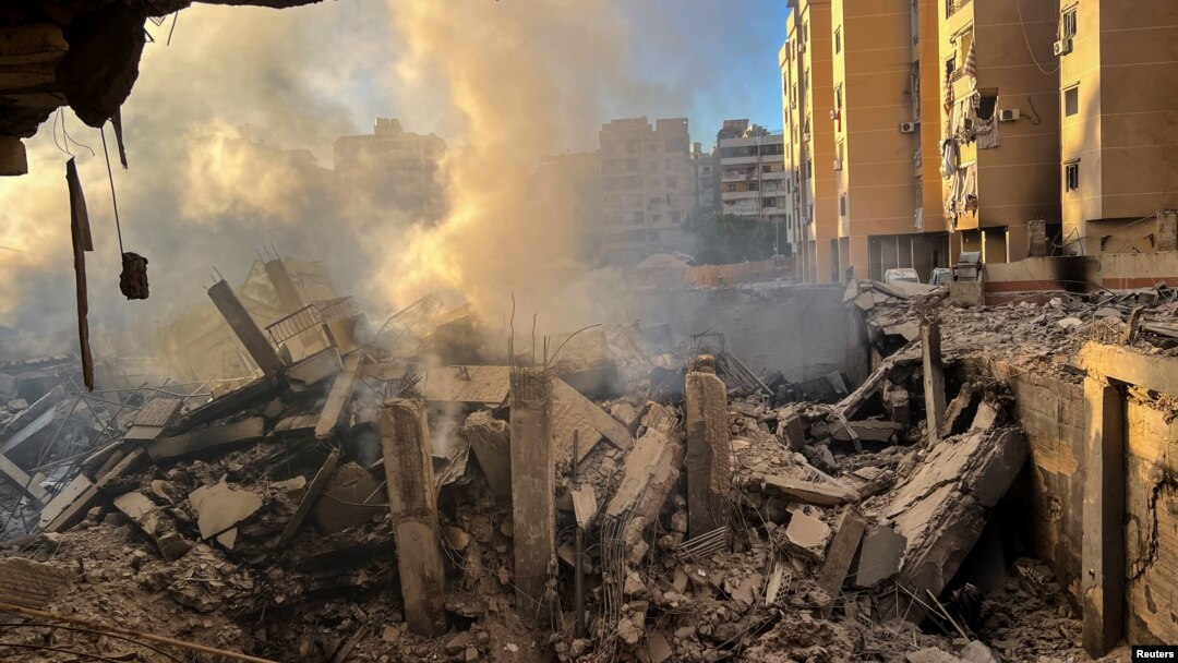 Urmările atacurilor israeliene asupra suburbiilor Beirutului. 24 octombrie.