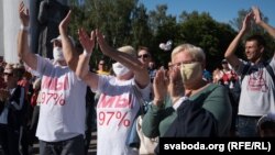 Ілюстрацыйнае фота. Пікет Сьвятланы Ціханошскай у Горадні 23 ліпеня