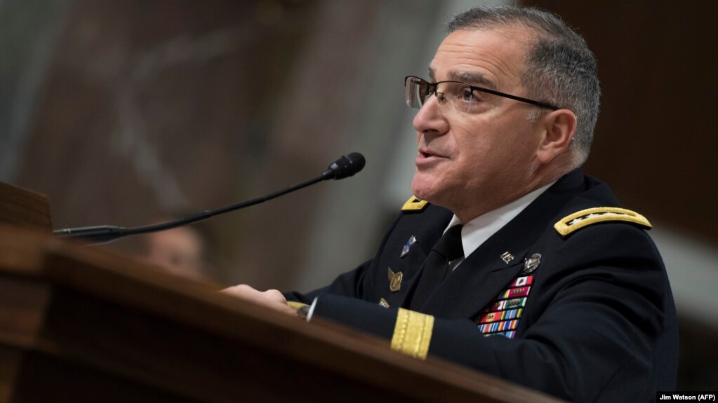 Army General Curtis Scaparrotti, commander of the U.S. European Command and NATO supreme allied commander in Europe, testifies before the U.S. Senate Armed Services Committee in Washington on March 8. 