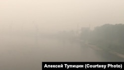 Задымление от пожаров в Усть-Куте