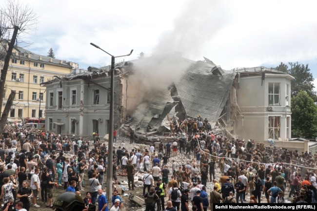 Наслідки російського ракетного удару по дитячій лікарні «Охматдит» у Києві, 8 липня 2024 року