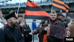 Акция движения «Антимайдан», одним из основателей которого был Дмитрий Саблин, Москва, 2015 год