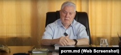 Captură video din adresarea președintelui PCRM, Vladimir Voronin, cu referire la referendumul constituțional privind aderarea la UE.