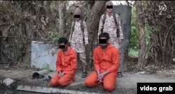 "Ислам мемлекеті" экстремистік ұйымы таратқан видеодан скриншот.