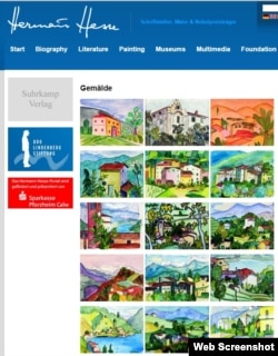 Herman Hessenin rəsmləri (www.hermann-hesse.de)