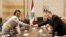 Госсекретарь США Кондолиза Райс с премьер-министром Ливана Фуадом Синиорой