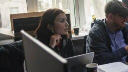 Asel Murzakulova, Deputy Editor and Producer for Not In My Name, on scene in Osh, Kyrgyzstan. 