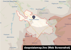 Костянтинівка на мапі DeepState станом на 9 липня 2026 року