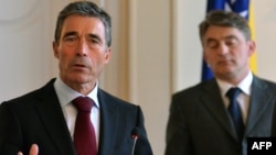 Anders Fogh Rasmussen sa Željkom Komšićem u Sarajevu u februaru 2013, ilustrativna fotografija