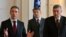Anders Fogh Rasmussen, Nebojša Radmanović i Željko Komšić u Sarajevu 7. februara 2013. godine