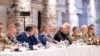 Делегація України на чолі з міністром оборони Рустемом Умєровим на переговорах з делегацією Росії в Стамбулі 16 травня 2025 року 