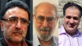 از راست: مهدی محمودیان، ابوالفضل قدیانی و مصطفی تاجزاده
