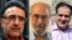 از راست: مهدی محمودیان، ابوالفضل قدیانی و مصطفی تاجزاده
