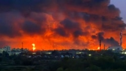 Иллюстративное фото. Пожар на одном из нефтеперерабатывающих заводов в России в результате атаки украинских БПЛА в августе 2025 года.