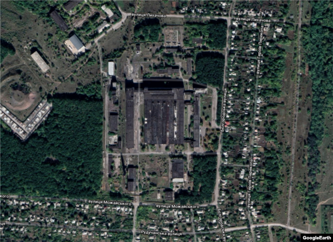 Вигляд заводу на супутникових знімках