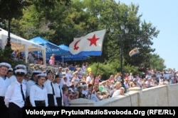 Севастопольці під час офіційних заходів за участю Чорноморського флоту РФ, архівне фото