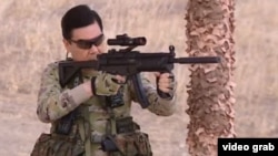 “Taking in his hands one of the newest types of combat weapons on display here, the head of government demonstrated his ability to hit the target, which attests to the high level of his military training,” the office of Turkmen President Gurbanguly Berdymukhammedov said in a statement.