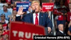 U.S. President Donald Trump announces his 2020 reelection bid in Orlando, Florida, in June.
