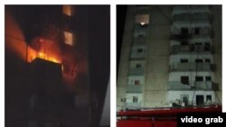 Пожар в жилом доме в Оше. 24 апреля 2018 года.