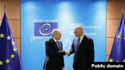 Ֆրանսիա - ԵԽ գլխավոր քարտուղար Ալեն Բերսեն ընդունում է ՀՀ վարչապետ Նիկոլ Փաշինյանին, Ստրասբուրգ, 29-ը սեպտեմբերի, 2025թ.