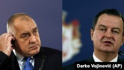 Kryeministri bullgar, Boyko Borisov dhe kryediplomati serb, Ivica Daçiq.