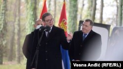 Aleksandar Vučić i Milorad Dodik u Institutu 'Torlak'