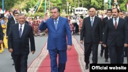 Tajik President Emomali Rahmon visits Vahdat on June 27.