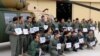 Afghanistan Afghan Black Hawk pilots and gunners are ready to take on the enemy. 