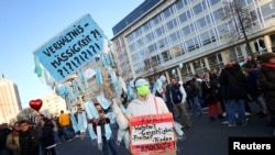 Germania, protest împotriva măsurilor anti-Covid, 7 noiembrie 2020