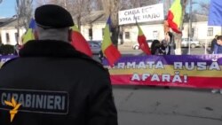 Protest la ambasada rusă din Chișinău