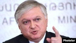 Armenia - Foreign Minister Edward Nalbandian at a news conference in Yerevan, 11Sep2012.