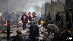 У лягеры ўцекачоў у горадзе Харманлі