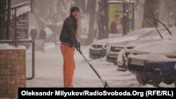 Снігопад в Одесі, 27 лютого 2018 року