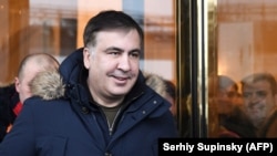 Mihail Saakașvili, Kiev 9 februarie 2018.