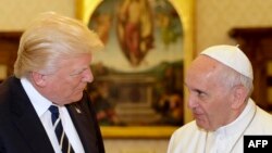Нахустин мулоқоти Доналд Трамп бо Попи Рум дар Ватикан