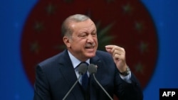Түркиянын президенти Режеп Тайып Эрдоган. 5-апрель, 2017-жыл. Анкара.