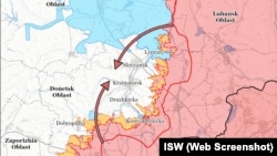 Заплановане російське оточення «поясу фортець» за версією американського Інституту вивчення війни