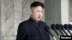 Лидер Корейской Народно-Демократической Республики Ким Чен Ын.