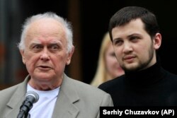 Yuriy Soloshenko (left),and Hennadiy Afanasyev (right) were released by Moscow as part of a prisoner exchange with Ukraine in 2016.