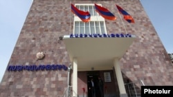 Armenia - A newly refurbished police station in Yerevan, 15Mar2013.