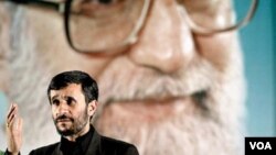 As Iranian President Mahmud Ahmadinejad can attest, it's Supreme Leader Ayatollah Ali Khamenei (background) who makes the big decisions.