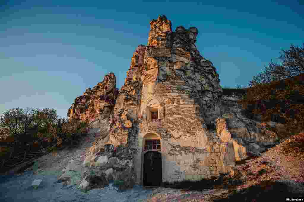 The cave temple is in Russia&rsquo;s Voronezh Oblast near the border with Ukraine. The Icon of the Virgin Mary of Sicilia Cave Temple is named for the icon kept inside that, according to church legend, was carried to the site by Orthodox Christians fleeing Catholic persecution in Sicily around the 15th century. 
