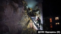 Одесса. Орусиянын соккусуна кабылган имарат.