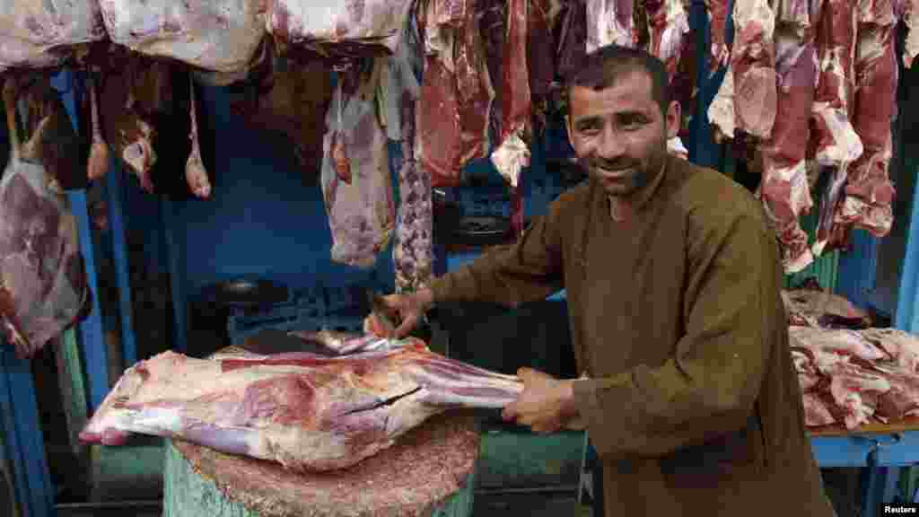 Əfqanıstanda ət bazarı.&nbsp;