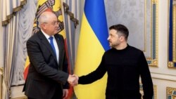 Președintele Ucrainei, Volodimir Zelenski, și premierul moldovean Alexandru Munteanu, la Kiev, 10 februarie 2026