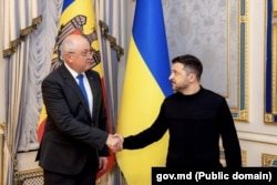 Президент України Володимир Зеленський та прем’єр-міністр Молдови Александру Мунтяну в Києві, 10 лютого 2026 року