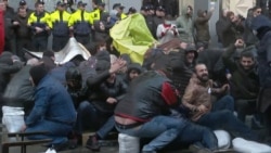 Georgian Police Force Protesters Back From Parliament